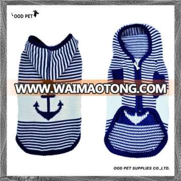 Hot Fashion Sailor Pet Clothes Dog Sweater with Hood (SPS9078)