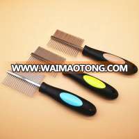 Professional double sided stainless steel pet hair comb