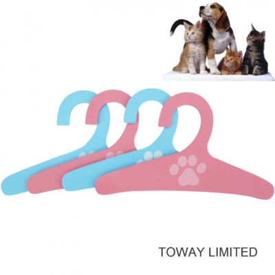 Cute Wood Dog Clothes Hangers Pet Apparel Display Accessories